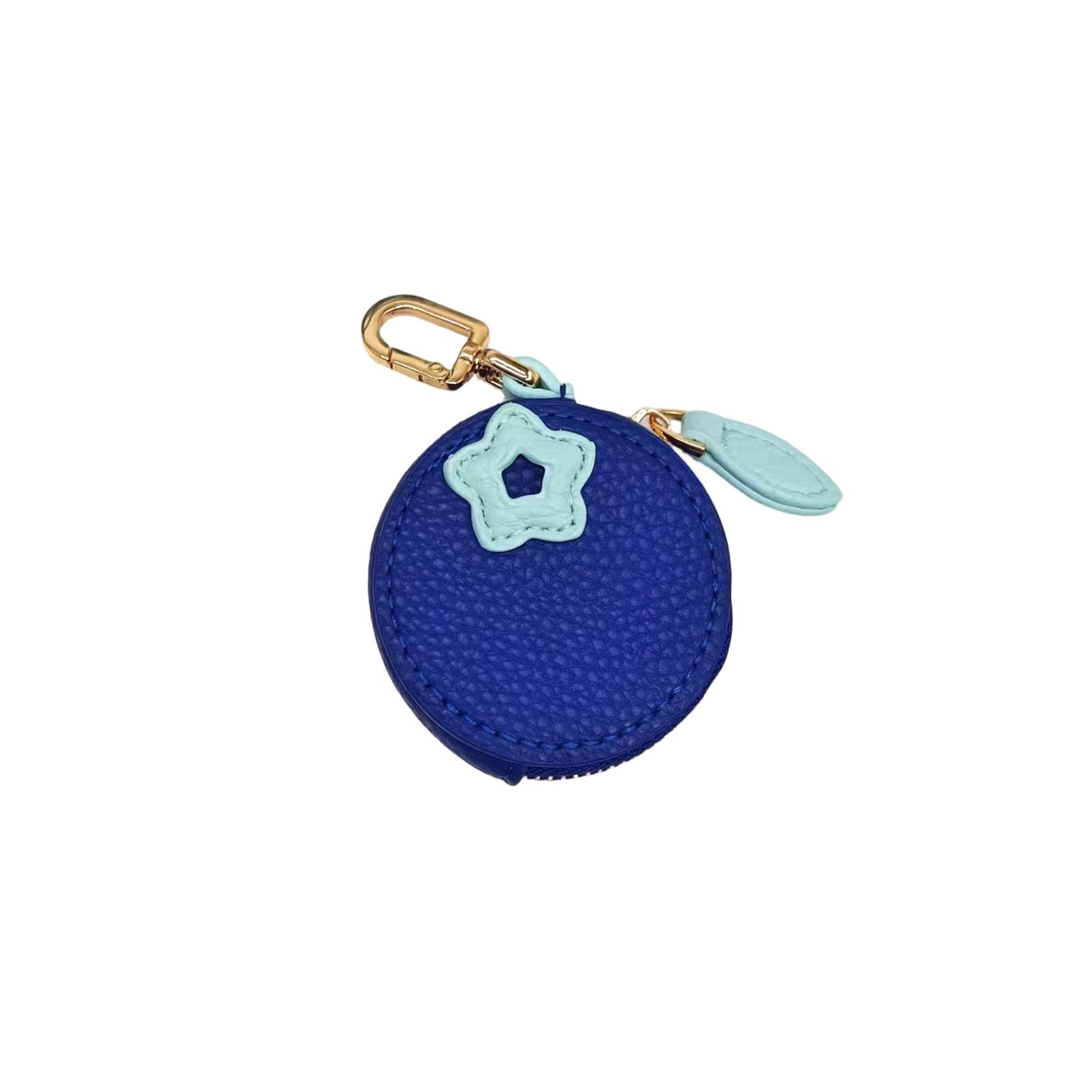 Милый фруктовый кошелек-монетница, брелок для сумки, маленький кожаный держатель для мелочи, брелок-ключница для сумочки, тоута, кошелька, аксессуары, Кавайный фруктовый брелок для сумки One Size