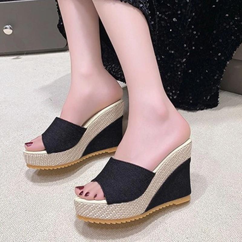 

Платформа для женщин. Zapatos antideslizantes стойкие, повседневные и модные. Новая коллекция весна 2024 42 чёрный