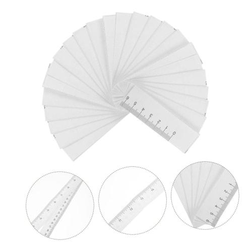 NUOLUX Disposable Tape Measures, 100 Pieces, 1 Meter Long Paper Tapes, Mini Digital Sewing Measuring Tapes, Fabric Measuring Tapes, Bulk Waist Metrics