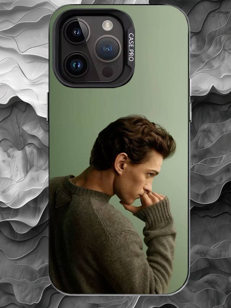T-Tom Holland Phone Case For iPhone 17 16 15 14 13 12 11 Pro Max Plus Silver Matte Black Cover