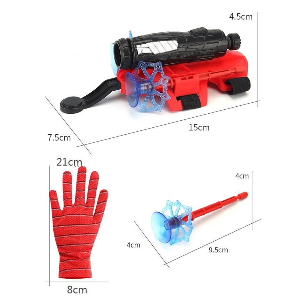 Spider Web Launcher Wrist Launcher Suction Cup Toy Spider Web Glove Set Party Kids Cosplay Gift Funny Children Educational Toys