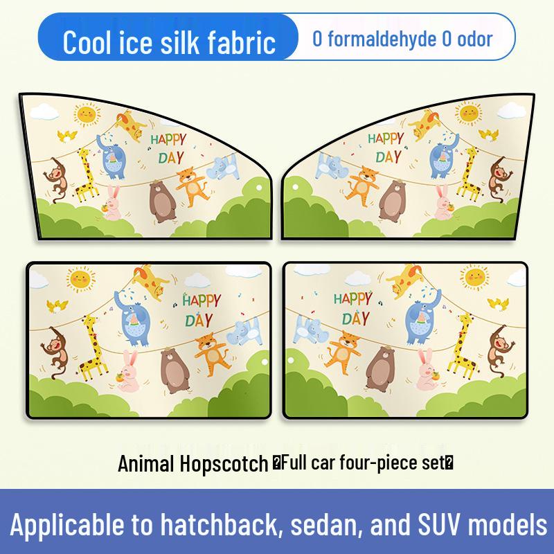 Children's Car Sunshade Curtains for Rear Windows