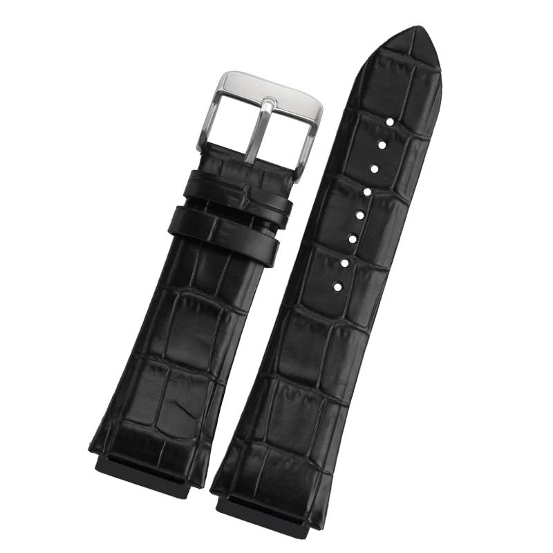 Классический 22 мм синий ремешок из натуральной кожи для часов GUESS W0040G3 W0247G3 — фото 7