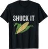 Shuck It Funny Farmer Corn Lover Market Festival Gift Cotton Tee - Made In Usa