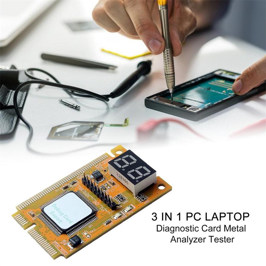3v1 MINI PCI/MINI PCI-E /LPC PC Laptop Analyzátor Tester Modul Diagnostická Testovací Karta Notebook Combo Debug Karta Elektronická PCB Deska