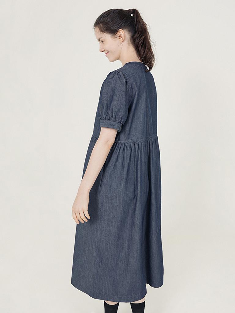 Chikita Puff Sleeveless Dress (Denim) Indigo 252202Did