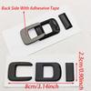 CDI Letter Emblem For Mercedes Benz Trunk Logo Badge W204 W205 W211 W212 W164 W166 CLA GLS GLE Class Chrome Glossy Black Sticker