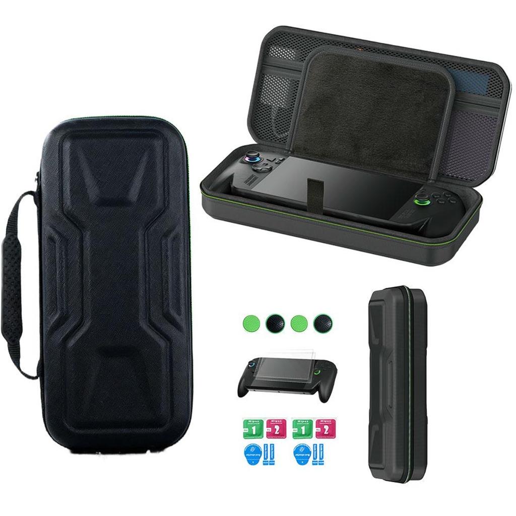 Hard Shell Carrying Case Protective Bag For ROG Xbox Ally X Tempered Glass Screen Film Thumb Caps Game Console Accessories Kit