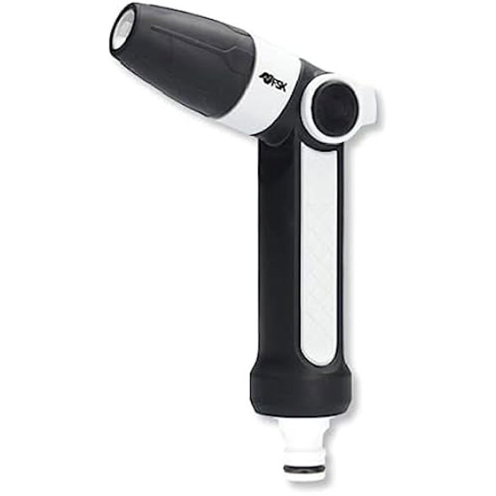 Pistolet d'arrosage - FERRESTOCK - FS145 - Blanc - 4 fonctions - Buse réglable