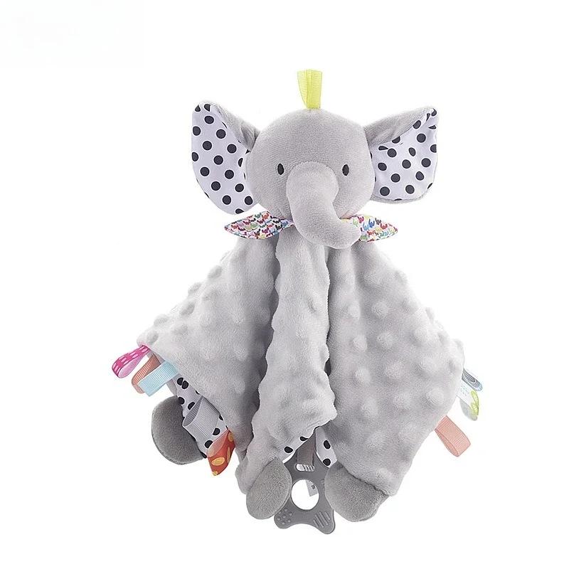 

Muslin Baby Comfort Towel Cotton Comforter Blanket Soft Newborn Sleeping Dolls Kids Fashion Sleep Toy Soothe Appease Towel Bibs серый