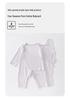 Tagless Double-Layer Cotton Newborn Bodysuit - Breathable, Thin Pajamas for Spring & Autumn