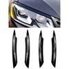 2PCs Headlight Eyebrows Lamp Cover Eyelid Cover Trim Sticker Fit For VW Passat B7 2010 2011 2012 2013 2014