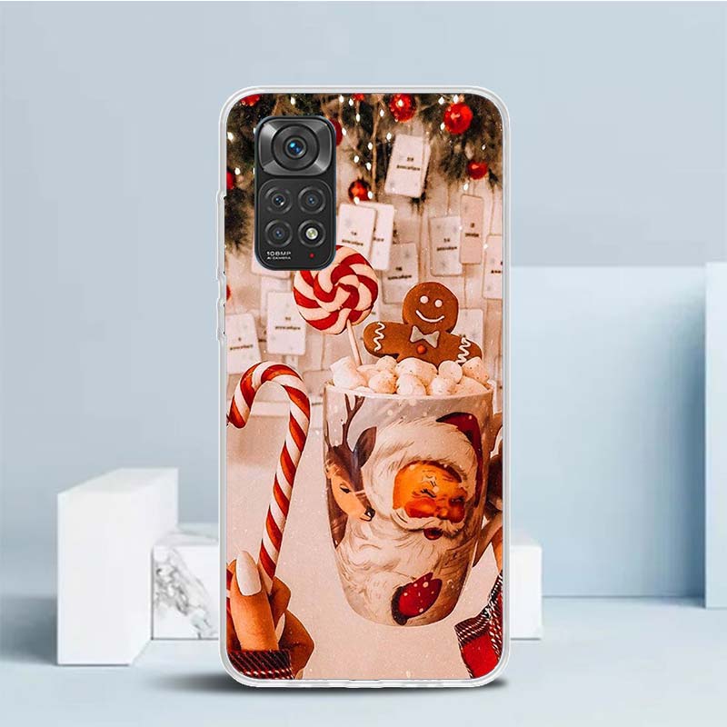 

Winter Coffee Christmas Cover for Xiaomi Redmi Note 15 14 13 12 Pro Plus Phone Case 14S 11S 11T 11E 10S 10 4G Pattern Shell Redm Note 12 Pro Plus