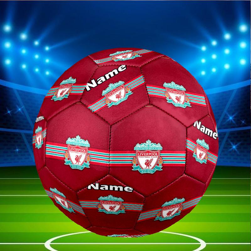 Benutzerdefinierter Name Personalisierter Liverpool F.C.-A Druck Größe 5 Fußball Training & Spiel Fußball, für Team, Kicken, Geschenk für Fußball-Enthusiasten