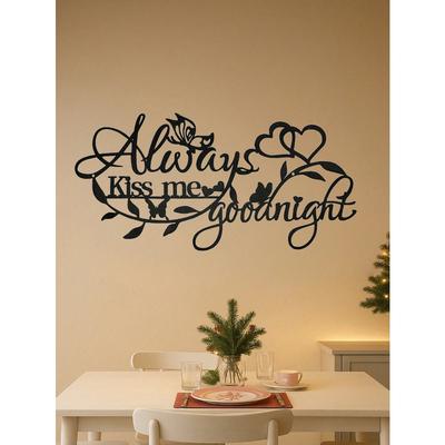 Metal Wall Art Romantic Love Sign Home Decor Living Room Bedroom Wedding Decoration Gift