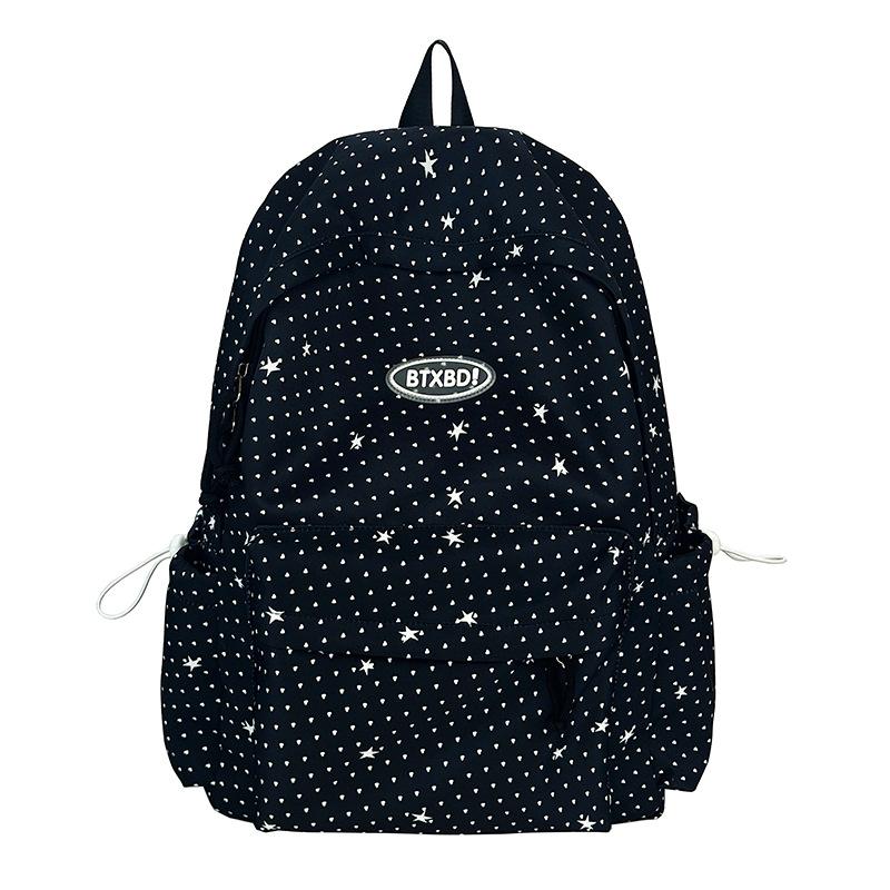 Schoolbag Japanese Ins Small Fresh Polka Dots Cute Schoolbag Primary School Junior High School Students High Value Backpack Make-up Backpack