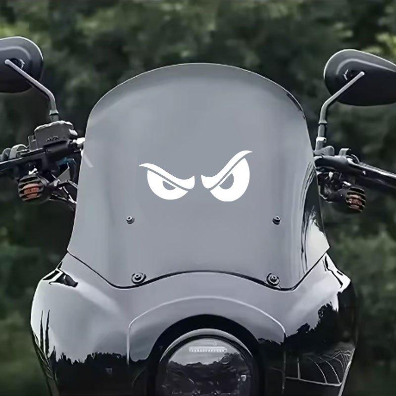 Evil Eyes Waterproof Sticker, Cool Graphic Vinyl Decal, Universal Modification Decor for Motorbike Fairing, Scooter & Car Body