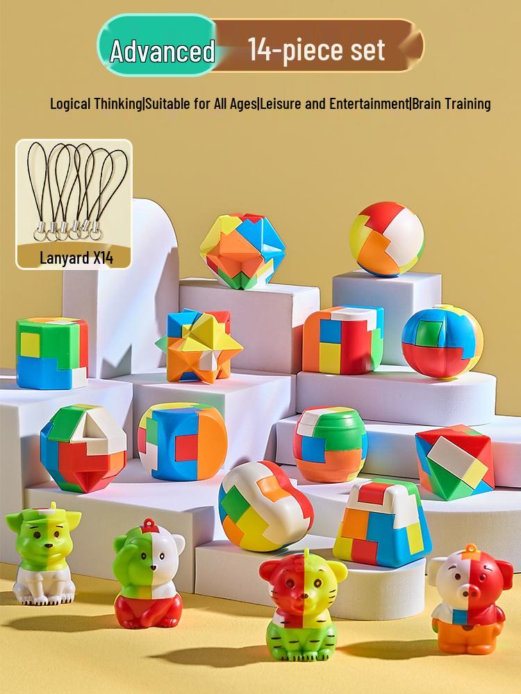 Luban Kongming Lock Set: Educational Puzzle Blocks for Kids Ages 8-12