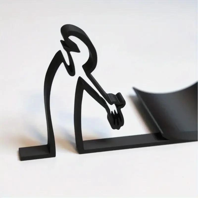 Minimalist and Practical Roll Paper Holder 3D Printing Decoration, Elegant Toilet Paper Holder, Funny and Humorous Tissue Holder