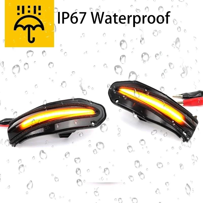 Smoked Lens Side Mirror Sequential Turn Signal Light For Toyota RAV4 XA40 4Runner Highlander XU50 Kluger Noah R80
