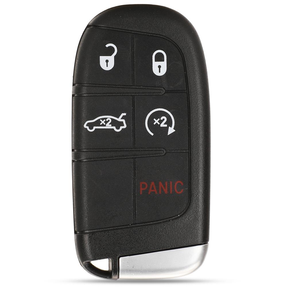 Jingyuqin For Jeep Grand Cherokee Dodge Ram 1500 Journey Charger Dart Challenger Durango Chrysler 300 Remote Key Shell 2/3/4/5Bt