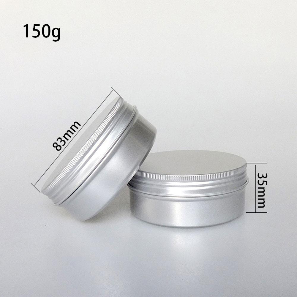50PCS 10g 30g 50g 100g Aluminum Tin Jars Empty Cosmetics Container Metal Candle Jars with Lids Lip Balm Pot Face Eye Cream Box