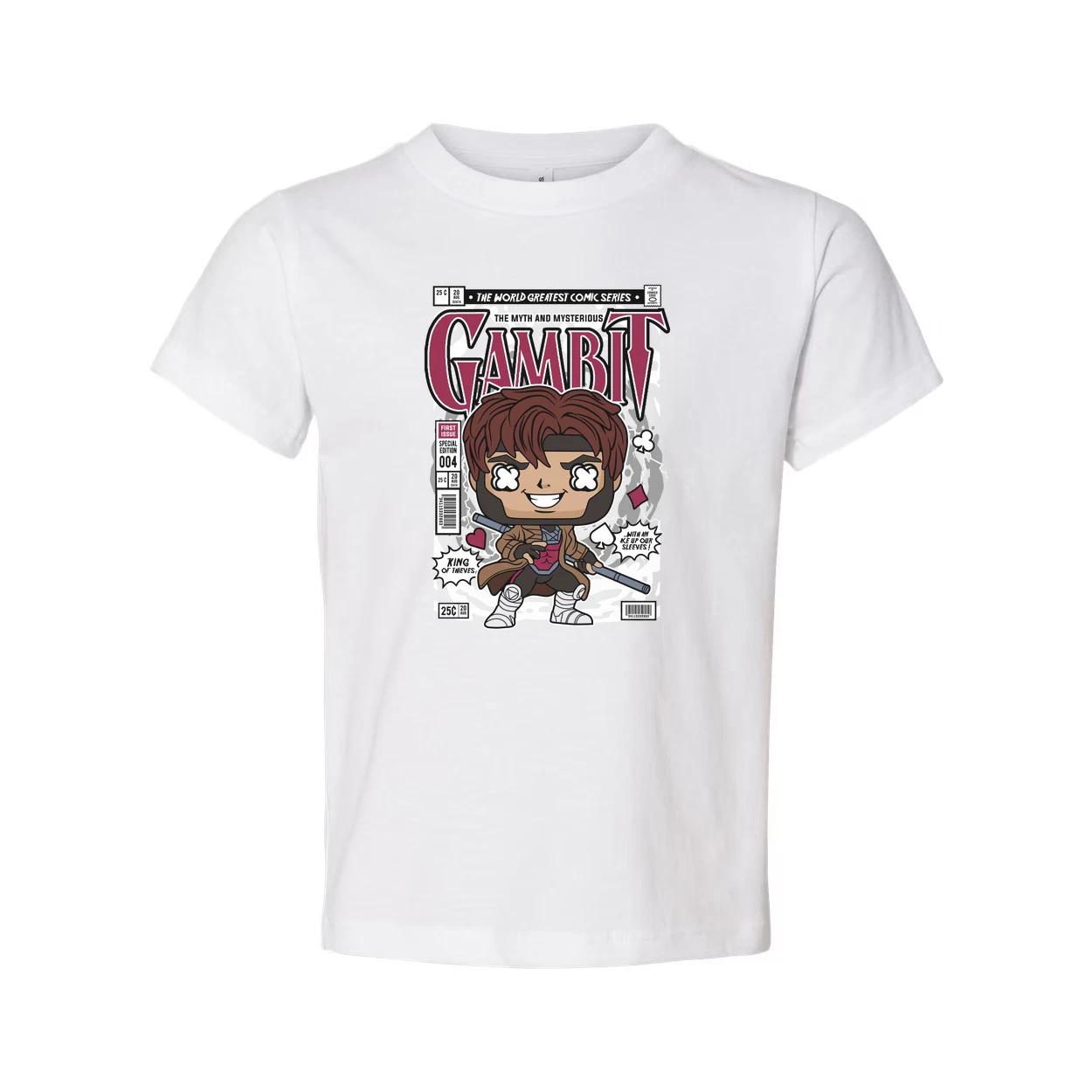 

Gambit Comic Cover Art Graphic Tee Unisex Casual Shirt Inspired By Marvel Comics 2XL