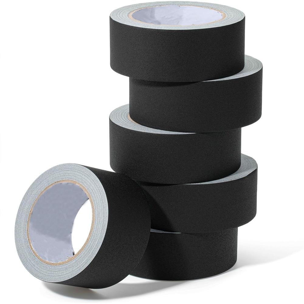 White/Black Gaffers Tape Residue-Free Matte Gaffer Tape Non-Reflective Easy Tear Floor Tape for Electrical Cord Stage Photograph