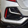 Front Rear Fog Lamp Light Trim Frame Shell Cover Lid Bezel For Honda Civic Hatchback 2020 2025
