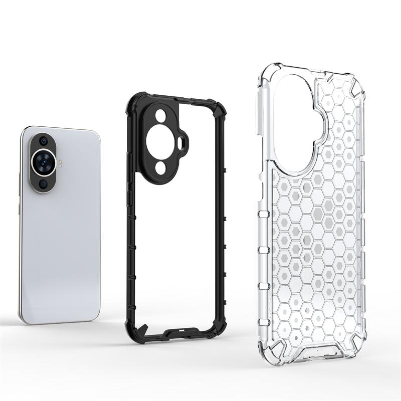 Shockproof Transparent Case For Huawei Nova 12S Bumper Honeycomb Armor Case For Huawei Nova 12S Case Cover For Huawei Nova 12S