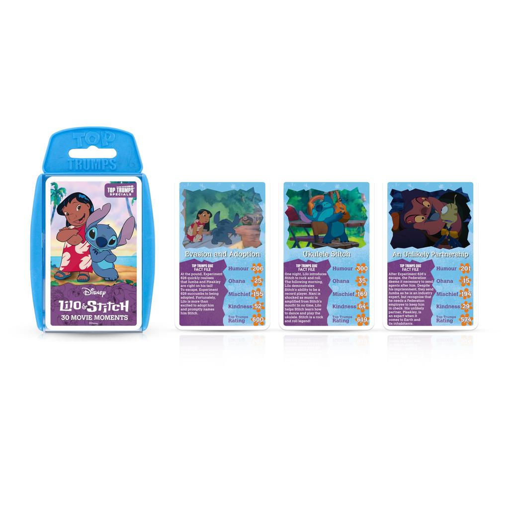 Top Trumps Kortspel Lilo Stitch Moments Familjespel för Barn och Vuxna Spelare Barn Kortstrider för Familjer från & - 2+ - 6+