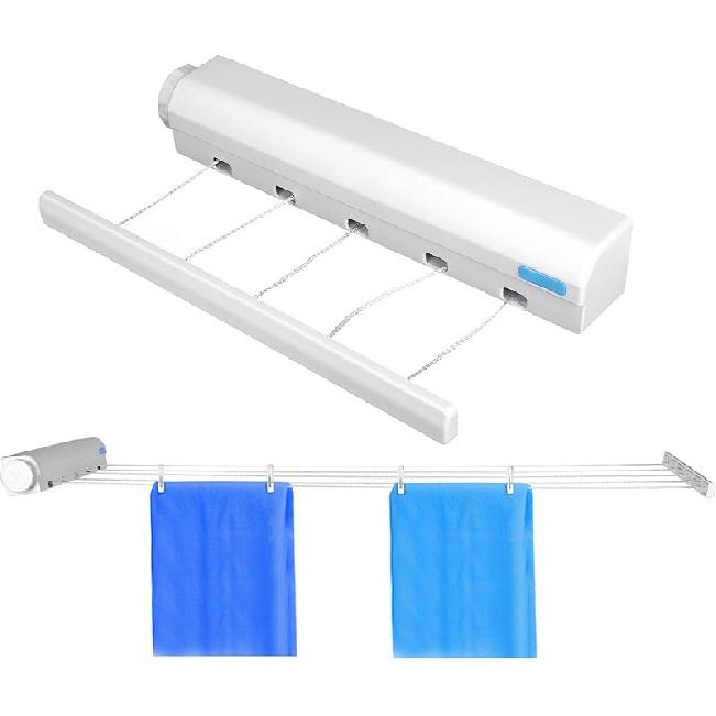 Telescopic Retractable Clothesline Clothes Drying Rope Hanger, Flexible Clothesline, Telescopic Indoor Clothesline, for Indoor Outdoor Supplies (Four five ropes