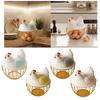 Egg Storage Basket Chicken Egg Basket with Chicken Shaped Lid Eggs Holder for Pantry