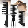 Men's Wide-Tooth Textured Comb for Hair Styling