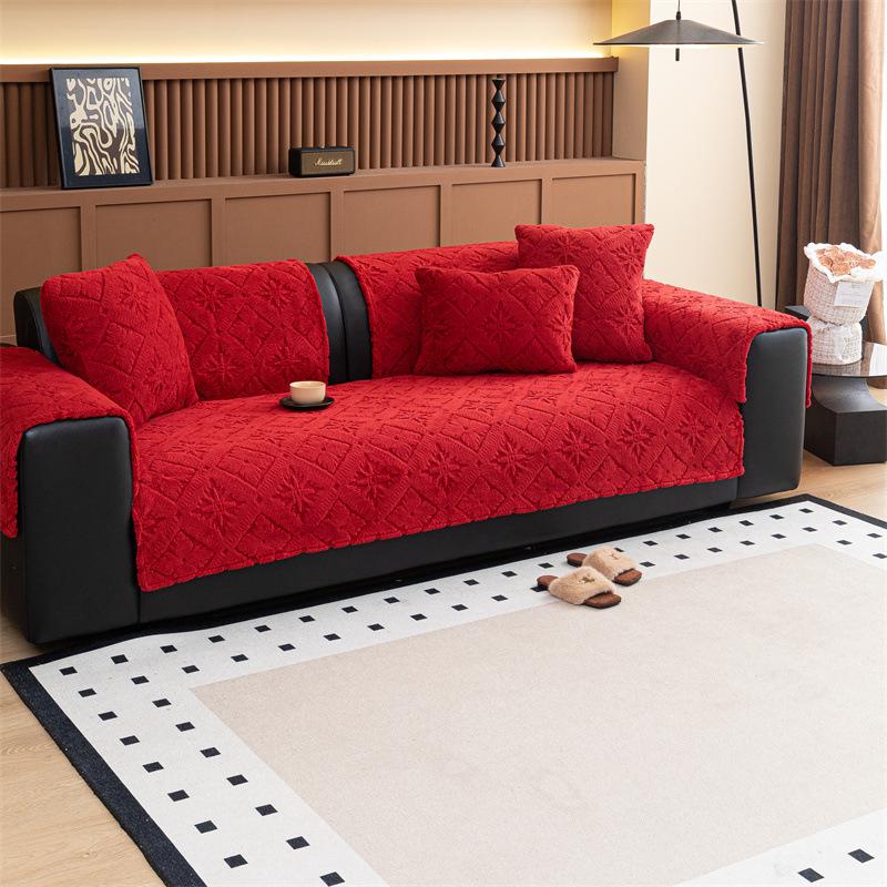 

Роскошный зимний теплый толстый кролик плюшевый диван полотенце мягкий короткий плюшевый диван чехол для 3-местного дивана защитный чехол для мебели 70x70