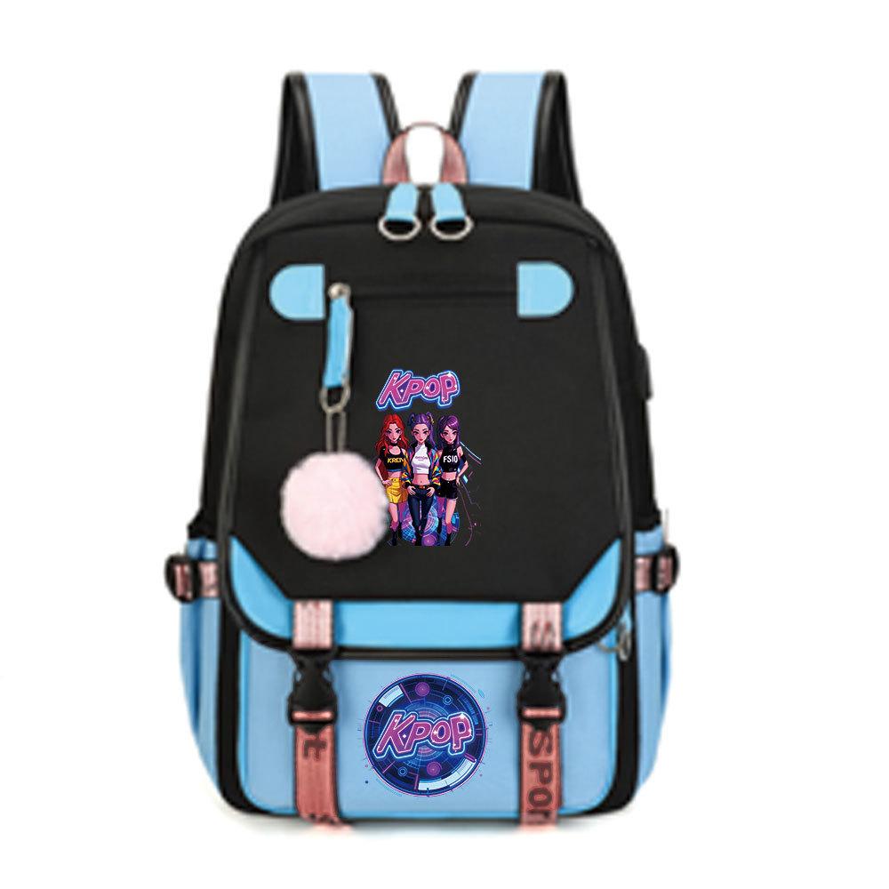 Witch Hunter Animation Cartoon Printed School Bag Large Capacity Junior High School Student Backpack