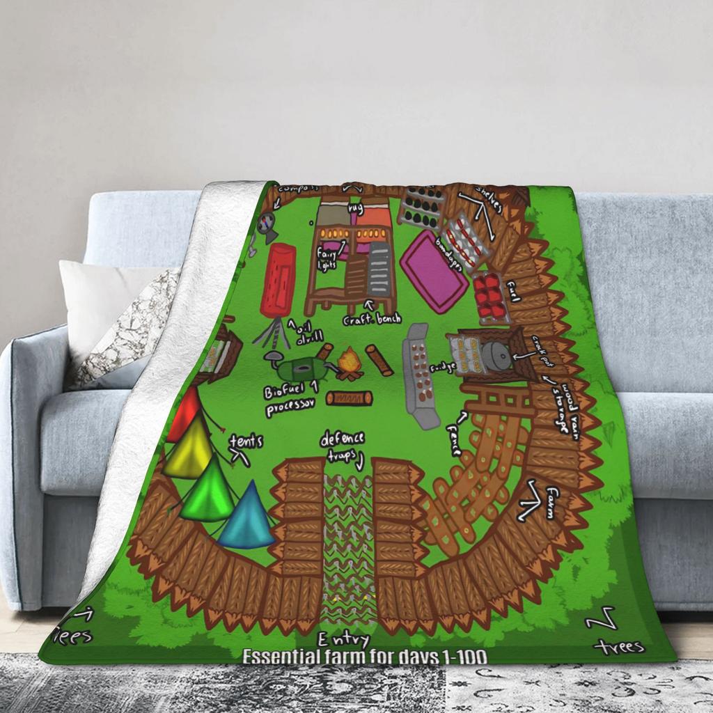 Build a Camp 99 Nights in the Forest Fleece Blankets Vintage Throw Blanket for Home 150*125cm Bedspreads