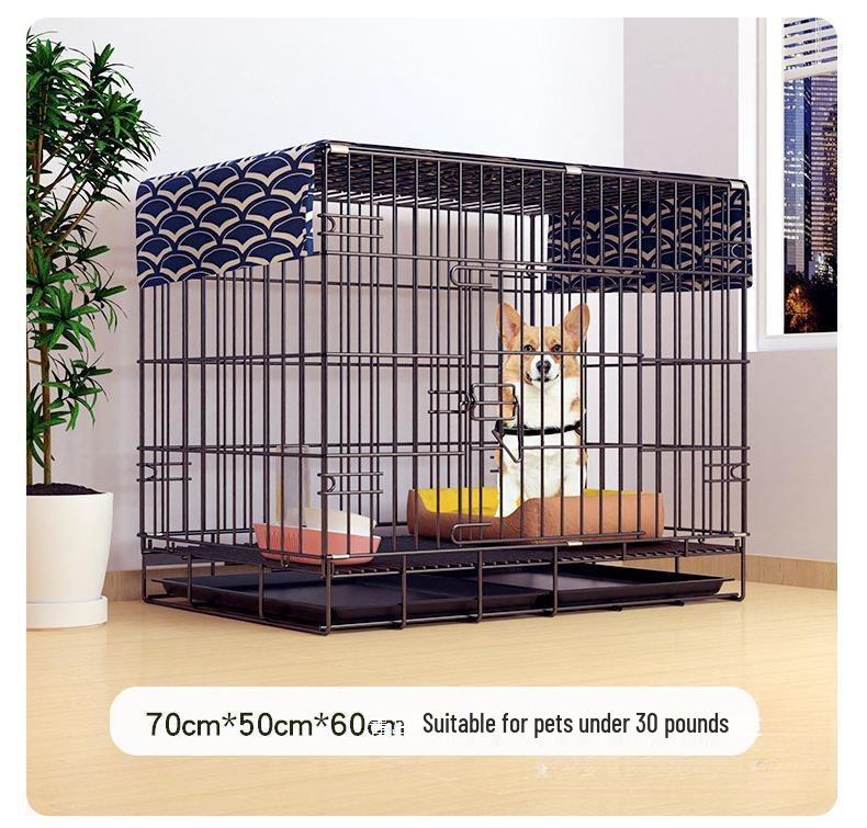 Pet Cage with Toilet for Small/Medium Dogs and Cats - Ideal for Home Use