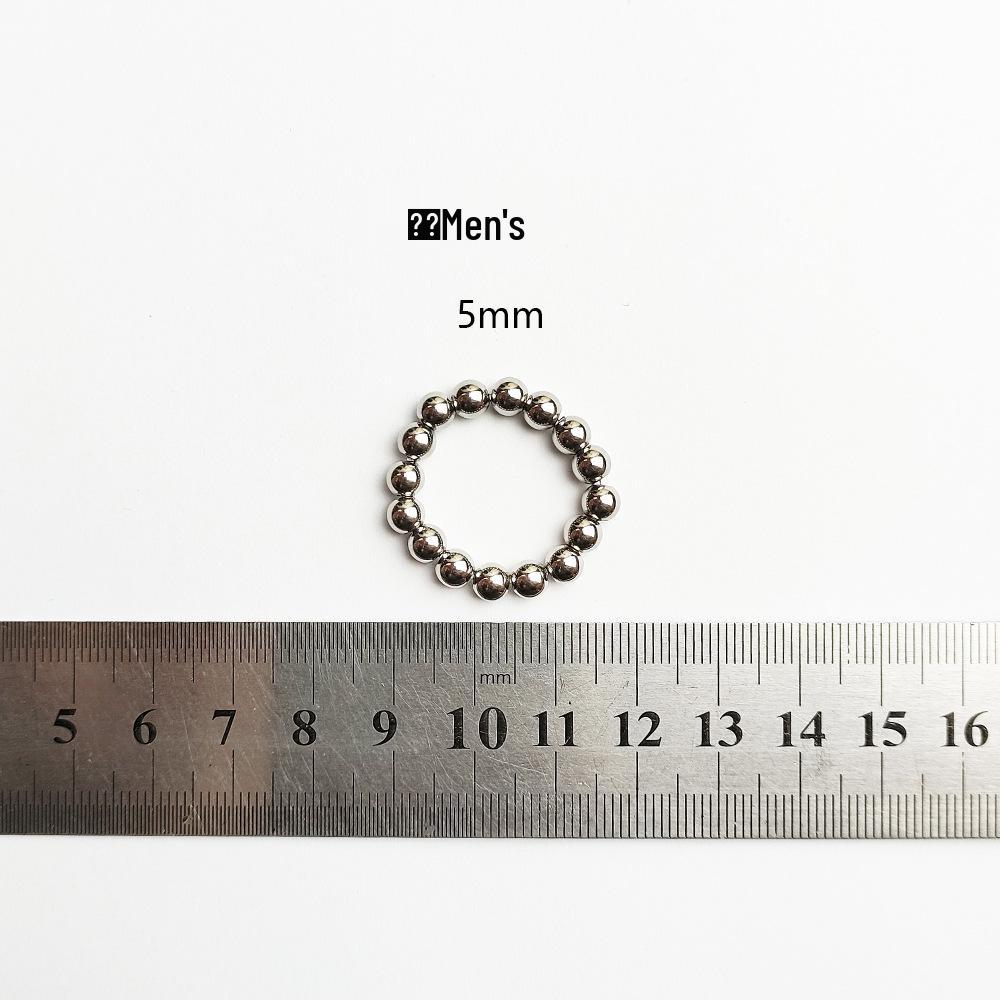 European & American Fashion Titanium Steel Elastic Ring, Vacuum Plated, Anti-oxidation, Non-fading.