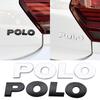 AABGO1 1Pcs 130mm 3D ABS Car POLO Logo Letter Emblem Rear Tail Trunk Sticker Badge Decal Styling Auto Accessory For VW POLO