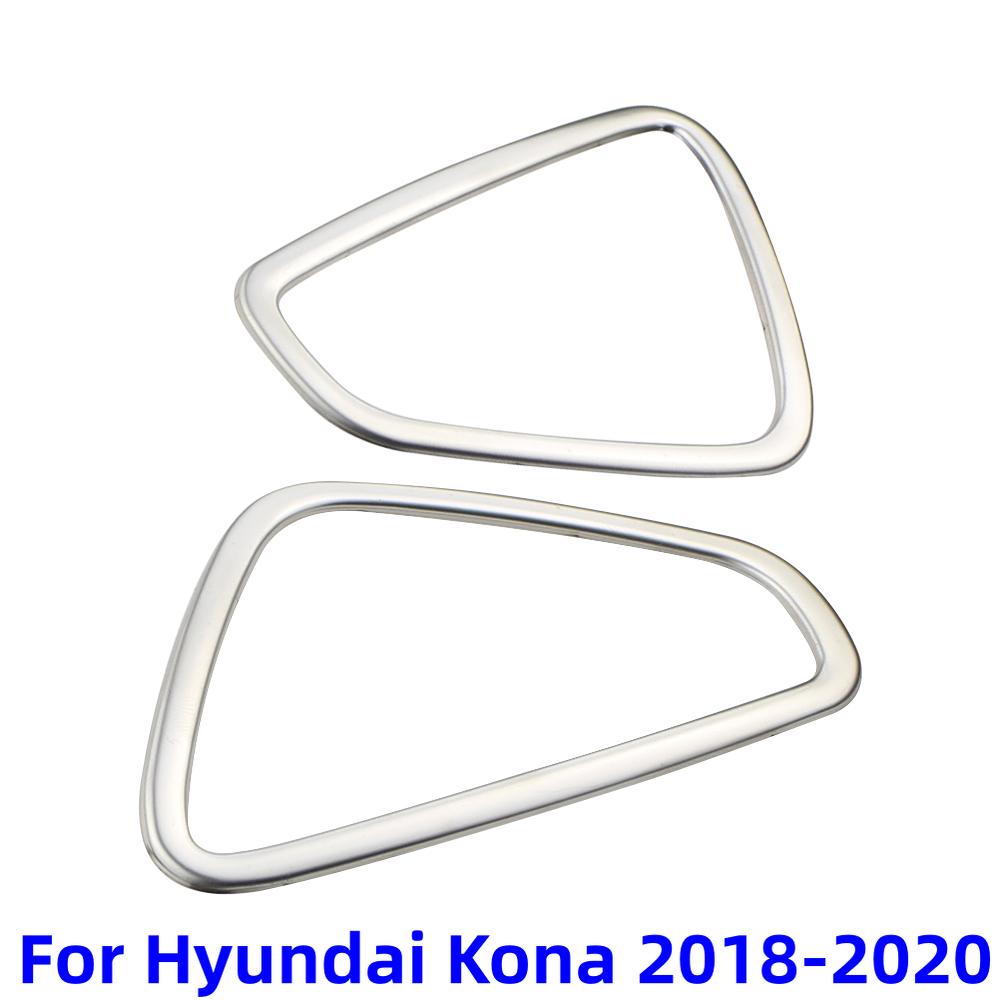 For Hyundai Kona Kauai SUV 2018-2020 Car Front Air Conditonnal Vent Cover Trim AC Outlet Panel Frame Interior Accessories