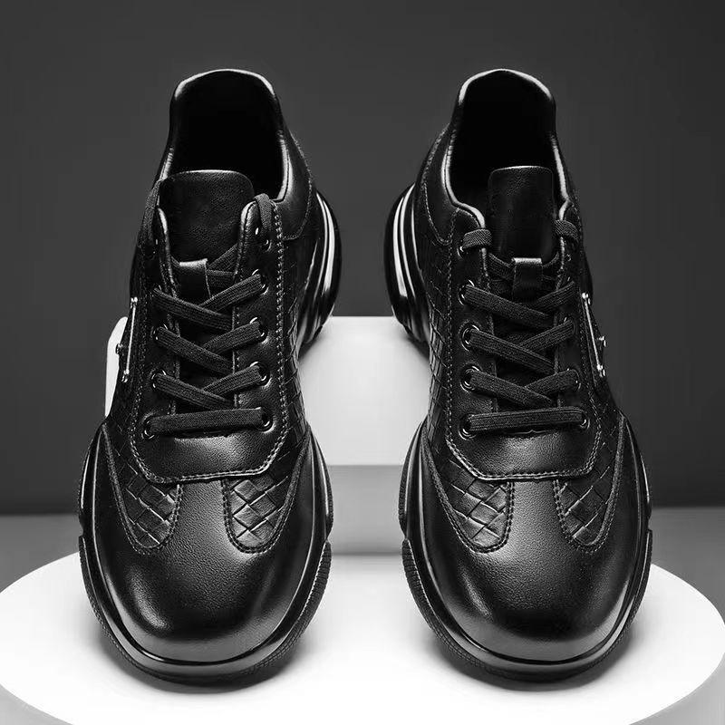 Men's Windproof Waterproof Leather Shoes: Autumn Winter Thick Sole, Comfortable, Casual, Korean Style Trend