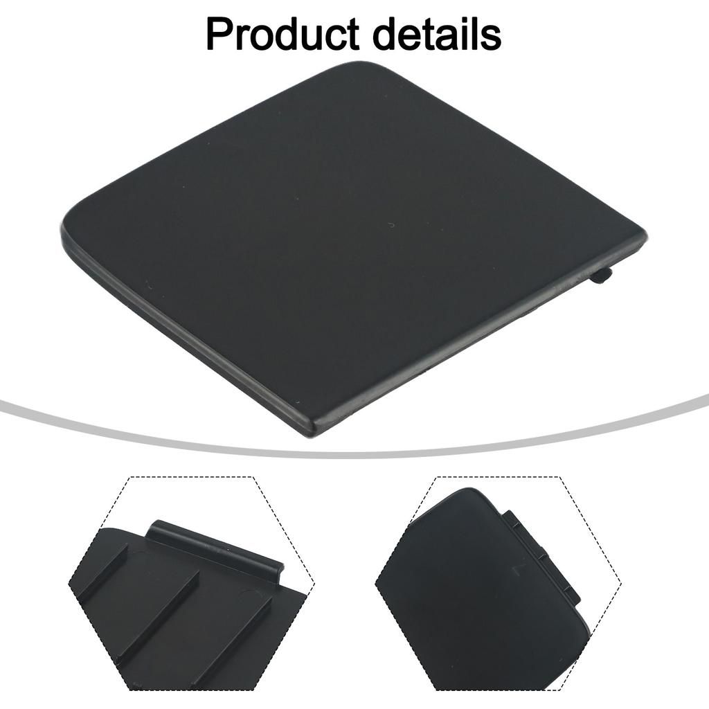 Sleek and Black Rear Bumper Tow Hook Eye Cover Cap for BMW X4 F26 2015 2018