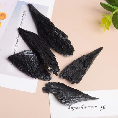 Black Tourmaline Natural Rough Stone Collection Raw Stone Ornament  Bring Good Luck