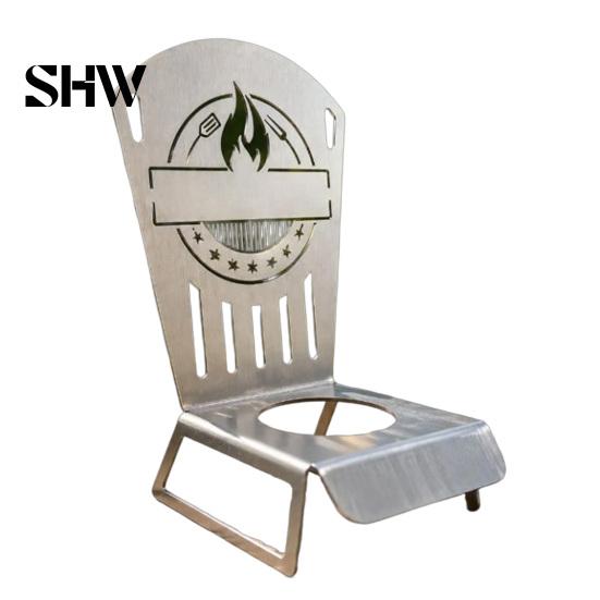 Rust Proof Metal Roaster for Poultry Beer Can Chicken Rack, Durable Vertical Stand, Stable Upright Cooking Rack Heat Resistant BBQ Grills Outdoor