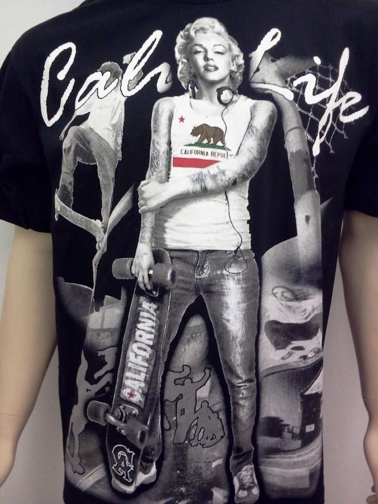 MARILYN MONROE CALI LIFE T-SHIRT FREE SHIPPING SIZE MED,LG,XL,2X,3 wbr/ X,4X, REPUBLIC Unisex T-Shirt M