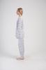 Women's Cotton Pajamas with Long Pants 3XL Vienetta Button-Up