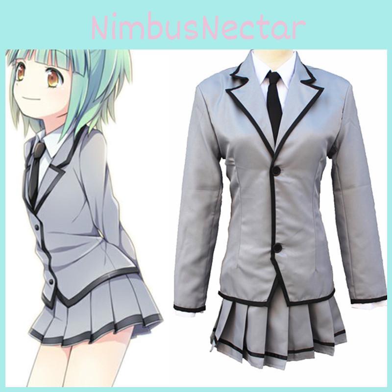 Exquisite Assassination Classroom Kaede Kayano School Uniform Cosplay Costume With Stylish Wig