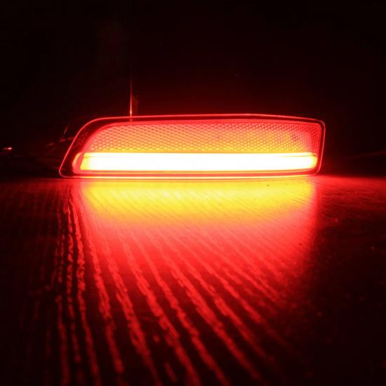 ANGRONG 2x LED Rear Bumper Reflector Signal Tail Stop Brake Light Lamps Red For Lexus GS250 ES350 Toyota Corolla