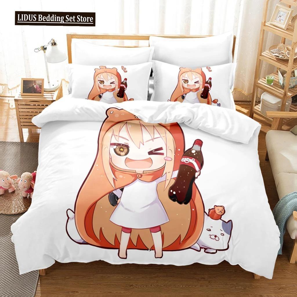 3D The Himouto! Umaru-chan Beding Sets Soft with Soft Fabric Duvet Cover Set With Pilowcase Twin Ful Quen King Bedclothes Bed Linen